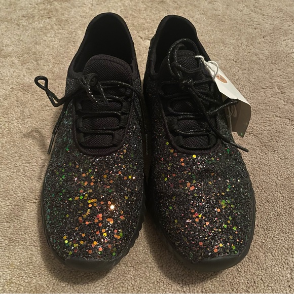 Forever 21 Black Glitter Sneakers - Picture 7 of 10